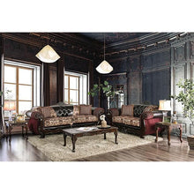 Load image into Gallery viewer, Quirino Burgundy/Dark Brown Sofa
