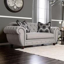 Load image into Gallery viewer, VIVIANA Gray/Black Love Seat, Gray image
