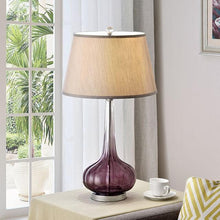 Load image into Gallery viewer, Fay Purple 30&quot;H Table Lamp
