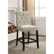 Load image into Gallery viewer, Izzy Beige/Antique Black Counter Ht. Chair, Ivory (2/CTN)
