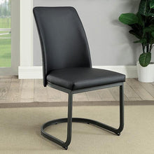 Load image into Gallery viewer, Saskia Dark Gray/Black Side Chair (2/CTN) image
