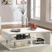 Load image into Gallery viewer, Ninove I White/Chrome Coffee Table image
