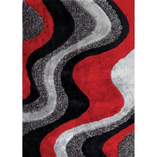 Load image into Gallery viewer, Vancouver Black/Gray/Red 5&#39; X 7&#39; Area Rug
