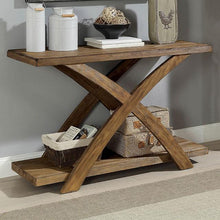 Load image into Gallery viewer, Bryanna Antique Light Oak Sofa Table
