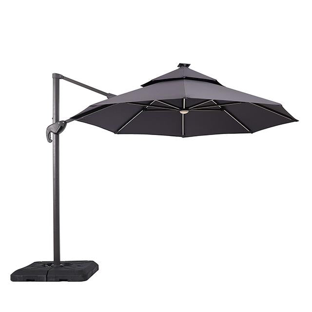 Xico 8 Ft Square Umbrella w/ Double Top w/ LED Light + 37