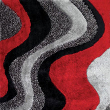 Load image into Gallery viewer, Vancouver Black/Gray/Red 5&#39; X 7&#39; Area Rug image
