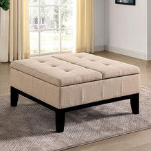 Load image into Gallery viewer, FAZIO Storage Ottoman, Beige image
