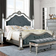 Load image into Gallery viewer, Azha Silver/Gray Cal.King &amp; Queen Bed
