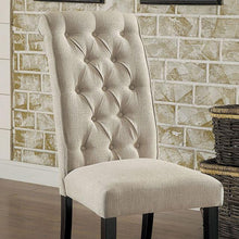 Load image into Gallery viewer, Mashall Beige/Antique Black Side Chair, Ivory (2/CTN) image
