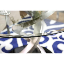 Load image into Gallery viewer, ROXO Silver/Black Round Dining Table
