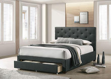 Load image into Gallery viewer, SYBELLA Cal.King Bed, Dark Gray
