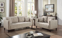Load image into Gallery viewer, LYNDA Loveseat w/ Pillows, Light Gray
