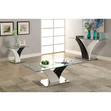 Load image into Gallery viewer, SLOANE White/Dark Gray/Chrome Sofa Table
