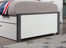 Load image into Gallery viewer, PRIAM Full &amp; Twin Bed, White/Gray, Pink, Chrome, &amp; Yellow
