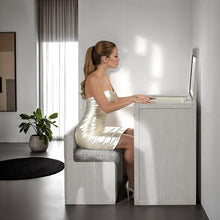 Load image into Gallery viewer, Ashbourne Bedside Vanity Set with Stool Contemporary
