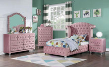 Load image into Gallery viewer, Zohar Queen &amp; Twin Bed Black, Grey, &amp; Pink
