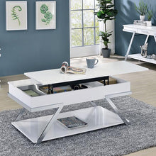 Load image into Gallery viewer, TITUS Coffee Table, White/Chrome image
