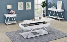 Load image into Gallery viewer, TITUS Coffee Table, White/Chrome
