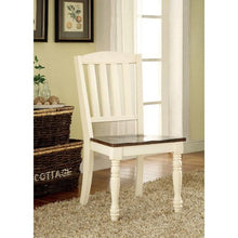 Load image into Gallery viewer, HARRISBURG Vintage White/Dark Oak Side Chair (2/CTN)
