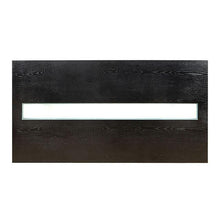 Load image into Gallery viewer, Luminar Black Glass-Insert Dining Table
