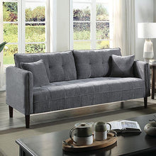Load image into Gallery viewer, LYNDA Sofa w/ Pillows, Dark Gray
