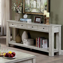Load image into Gallery viewer, Meadow Antique White Sofa Table
