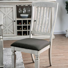 Load image into Gallery viewer, Georgia Antique White/Gray Side Chair (2/CTN) image
