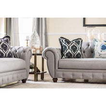 Load image into Gallery viewer, VIVIANA Gray/Black Love Seat, Gray
