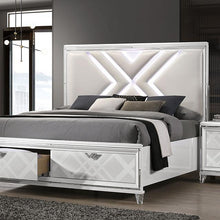 Load image into Gallery viewer, Emmeline 4 &amp; 5 Piece Queen Bedroom Set Gray &amp; White
