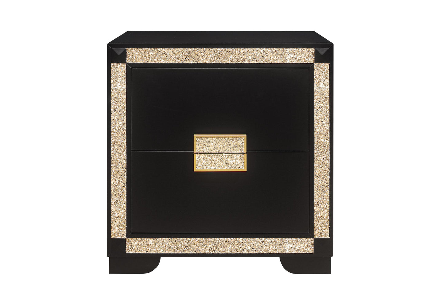 BLAKE BLACK/GOLD NIGHTSTAND