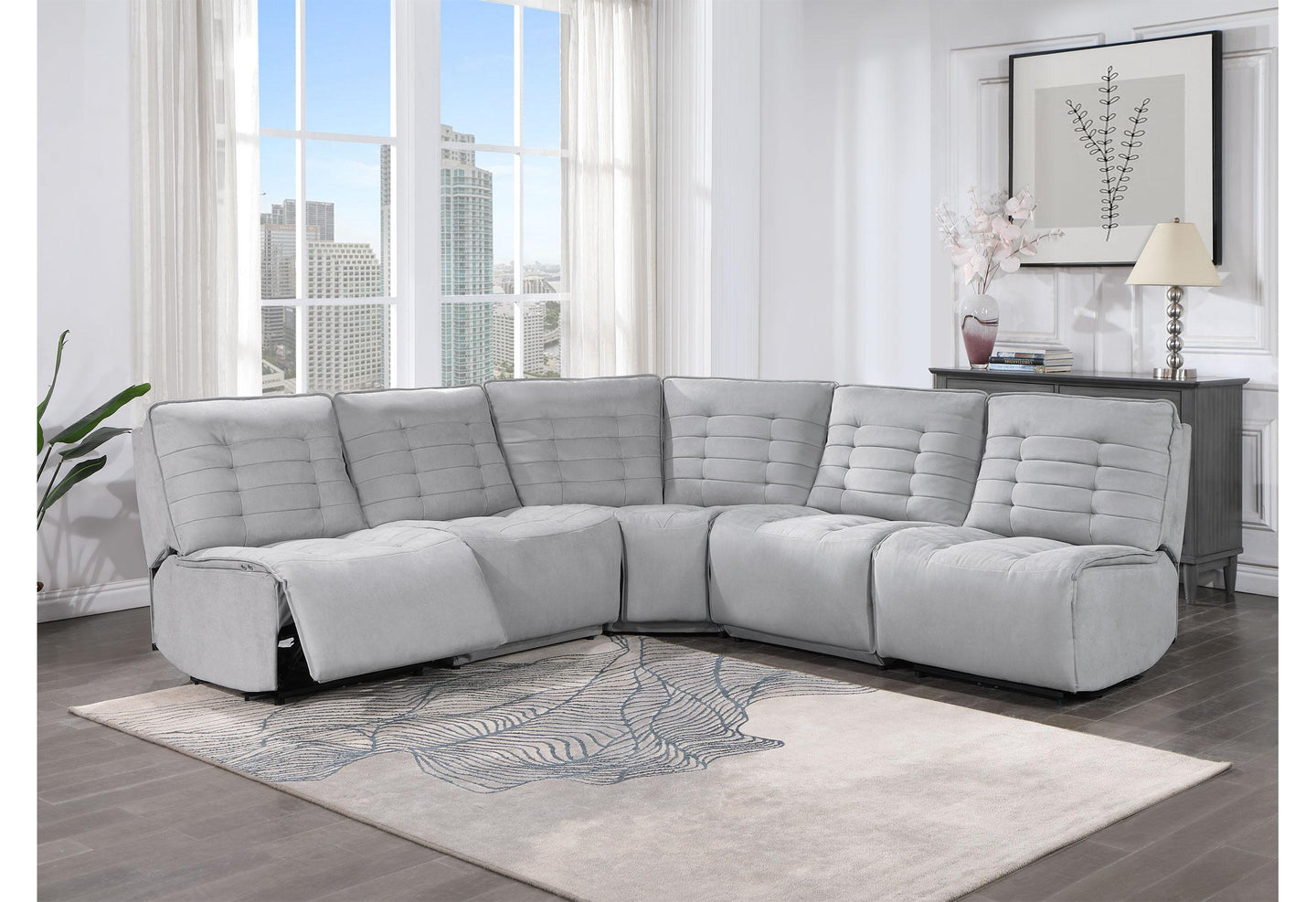 BUILD IT YOUR WAY U6066 GREY 4 SEATER (2 POWER)