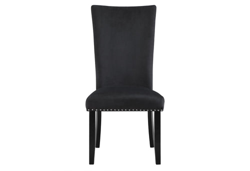 D03 BLACK VELVET DINING CHAIR image