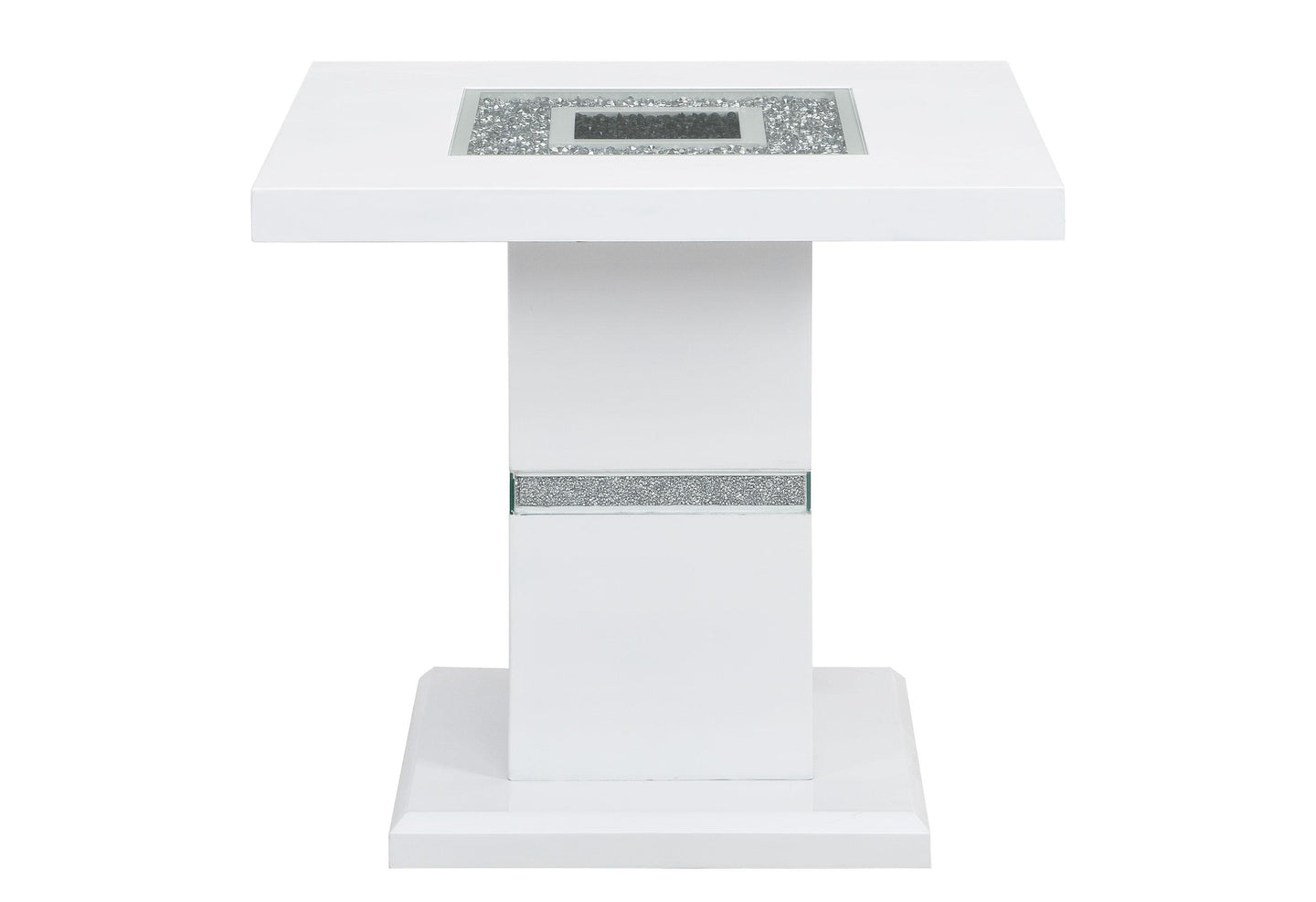 MONACO WHITE END TABLE