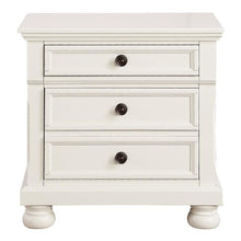 Load image into Gallery viewer, Laurelin 3 Drawer Nightstand in White 1714W-4
