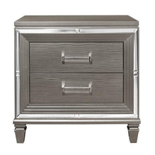 Load image into Gallery viewer, Tamsin Nightstand in Silver Grey Metallic 1616-4
