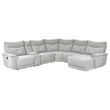 Load image into Gallery viewer, Tesoro 6pc Sectional w/ Right Chaise in Mist Gray
