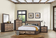Load image into Gallery viewer, Miter Nightstand in Rustin Mahogany &amp; Dark Ebony 1762-4
