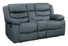 Load image into Gallery viewer, Discus Double Reclining Loveseat in Gray 9526GY-2
