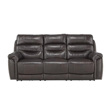 Load image into Gallery viewer, Lance Power Double Reclining Sofa with Power Headrests in Brown image
