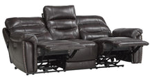 Load image into Gallery viewer, Lance Power Double Reclining Sofa with Power Headrests in Brown
