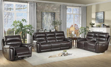 Load image into Gallery viewer, Lance Power Double Reclining Loveseat with Power Headrests in Brown
