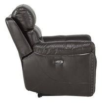 Load image into Gallery viewer, Lance Power Reclining Chair with Power Headrest and USB Port in Brown
