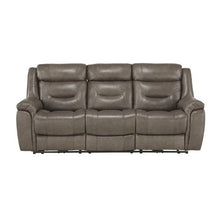Load image into Gallery viewer, Danio Power Double Reclining Sofa with Power Headrests in Brownish Gray 9528BRG-3PWH image
