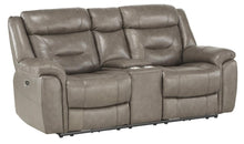 Load image into Gallery viewer, Danio Power Double Reclining Loveseat with Power Headrests in Brownish Gray 9528BRG-2PWH
