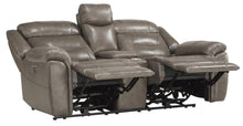 Load image into Gallery viewer, Danio Power Double Reclining Loveseat with Power Headrests in Brownish Gray 9528BRG-2PWH
