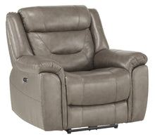 Load image into Gallery viewer, Danio Power Double Reclining Chair with Power Headrests in Brownish Gray 9528BRG-1PWH
