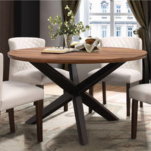 Load image into Gallery viewer, Nelina Round Dining Table in Espresso &amp; Natural 5597-53*
