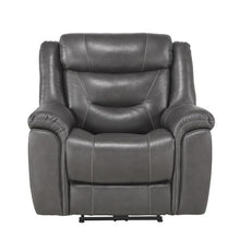 Load image into Gallery viewer, Danio Power Double Reclining Chair with Power Headrests in Dark Gray 9528DGY-1PWH image
