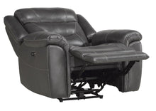 Load image into Gallery viewer, Danio Power Double Reclining Chair with Power Headrests in Dark Gray 9528DGY-1PWH
