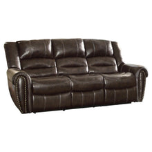 Load image into Gallery viewer, Center Hill Double Reclining Sofa in Dark Brown 9668BRW-3
